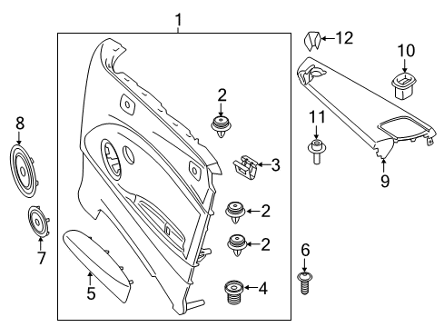 2021 BMW 230i SIDE TRIM COVER, LEATHER, LE Diagram for 51437311493