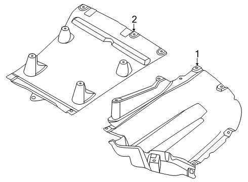 2025 BMW i5 Splash Shields Diagram 3