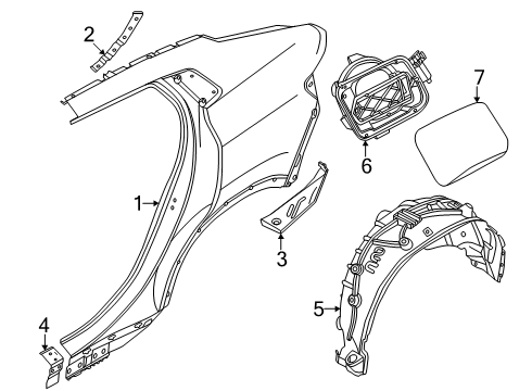 2025 BMW X2 Cover Pot Diagram for 51175A17E74