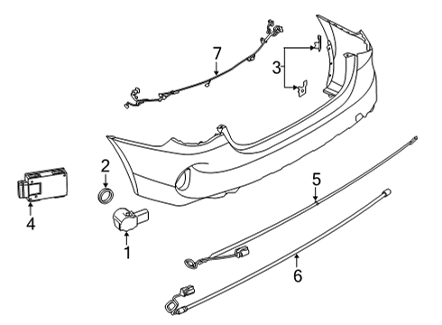 2023 BMW 430i KIT, MOUNT FOR PDC/PMA SENSO Diagram for 51779850248