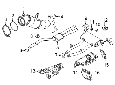2023 BMW X3 RP CATALYTIC CONV.CLOSE TO T Diagram for 18327934433
