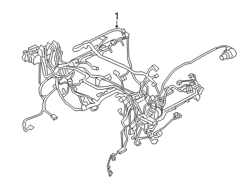 2023 BMW M5 WIRING HARNESS, ENGINE SENSO Diagram for 12519882600