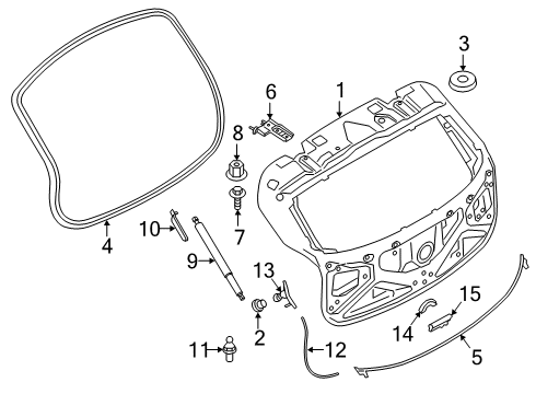 2023 BMW X2 LEFT BRACKET Diagram for 51247423845