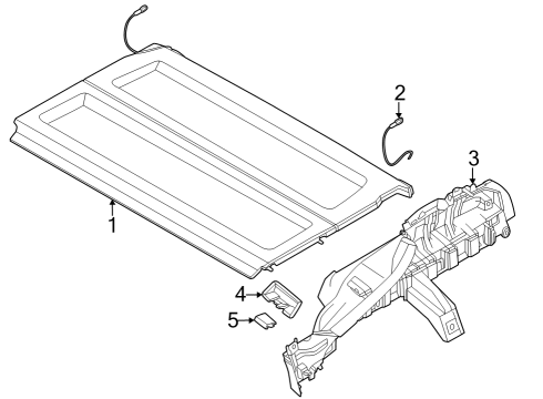 2024 BMW X1 SEAT BELT FINISHER STRIP Diagram for 51479875499