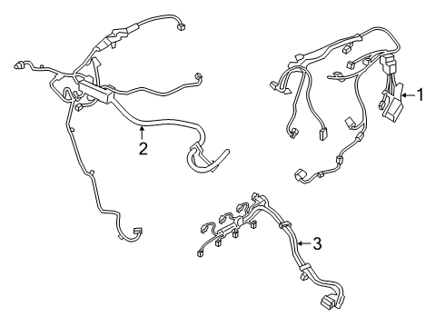 2022 BMW X4 Engine Sensor Wiring Harness Diagram for 12517562018