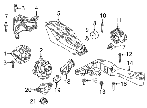 2025 BMW M440i xDrive TORX SCREW, SELF-LOCKING Diagram for 07148869310