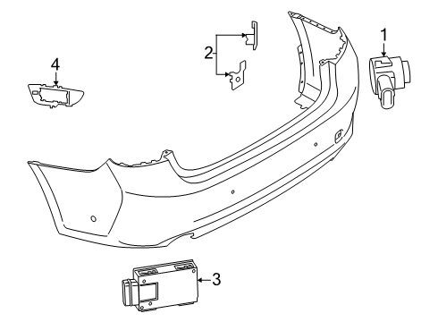 2025 BMW 228 xDrive Gran Coupe KIT, MOUNT FOR PDC/PMA SENSO Diagram for 51125A6CC73