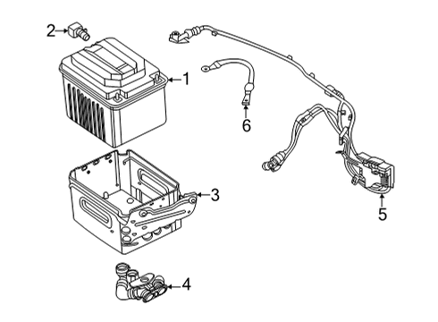 2024 BMW X4 COOLANT HOSE, 48-V BATTERY Diagram for 61218780519