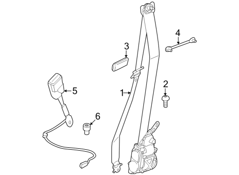 2024 BMW i7 SHOULDER BELT LEFT FRONT Diagram for 72115A32DE5