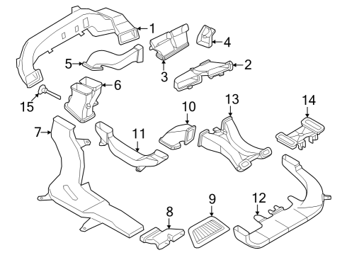 2025 BMW iX COLD AIR DUCT RIGHT Diagram for 64229490690