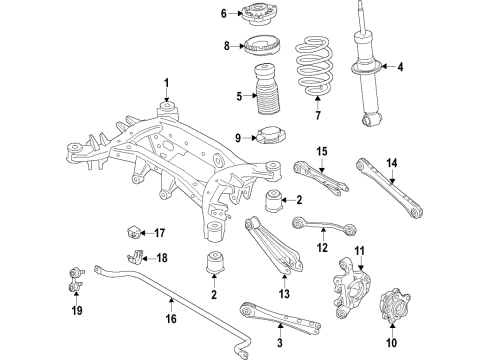 2021 BMW X3 M SPRING PAD, BOTTOM Diagram for 33505A144F5