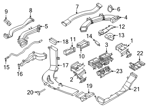 2024 BMW 530i xDrive TEMPERATURE SENSOR Diagram for 61315A8B532