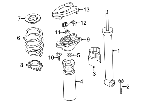Rear Coil Spring Diagram for 33536866775