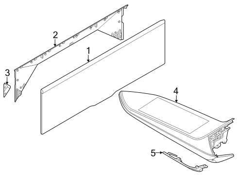 2024 BMW 740i THEATER SCREEN Diagram for 65505A8BF12