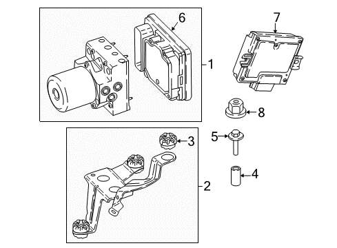 2024 BMW X3 Hydro Unit DSC Diagram for 34515A976E0