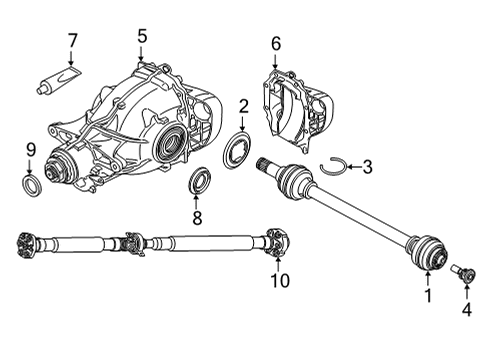 2021 BMW X3 Rear-Axle-Drive Diagram for 33109846339