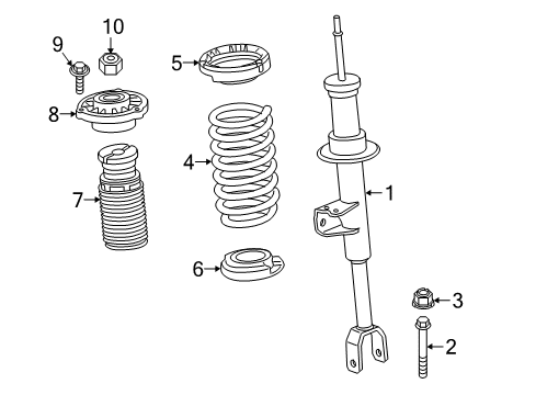 Front Coil Spring Diagram for 31336879738