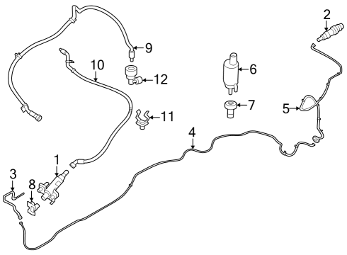 2024 BMW i7 HOSE PIPE Diagram for 61665A01989