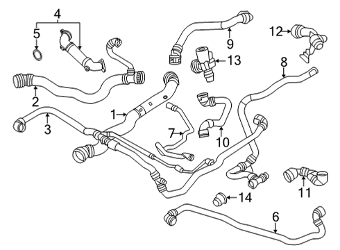 2024 BMW X4 M HOSE, CYLINDER HEAD-EXPANSIO Diagram for 17125A4E4B5