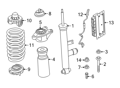 2025 BMW Z4 Rear Coil Spring Diagram for 33536890598