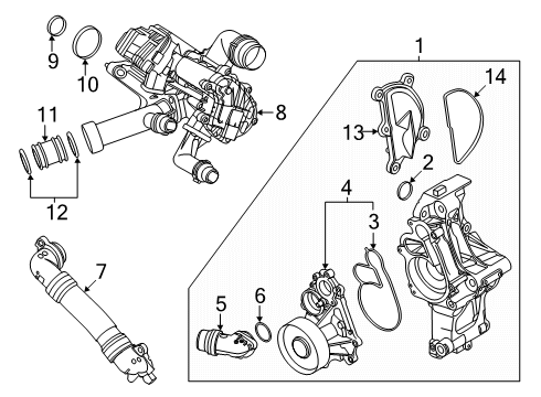 2022 BMW Z4 Water Pump Diagram 4