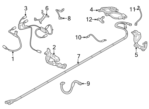 2024 BMW i7 Ground Cable Diagram for 61295A0FAD8