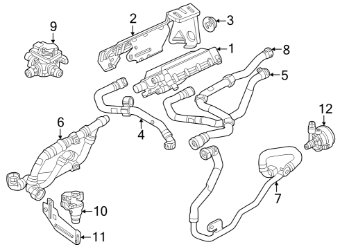 2025 BMW i4 AUXILIARY WATER PUMP Diagram for 64218840614