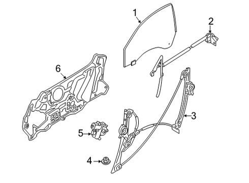 2021 BMW 430i xDrive WINDOW LIFTER WITHOUT MOTOR Diagram for 51335A2A962