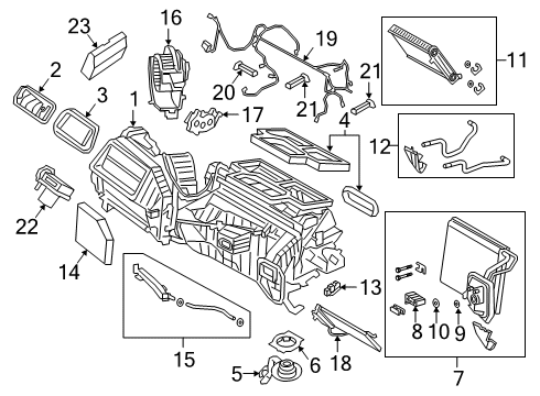 2024 BMW 330e xDrive CONTROL UNIT AIR CONDITIONIN Diagram for 64115B60A05