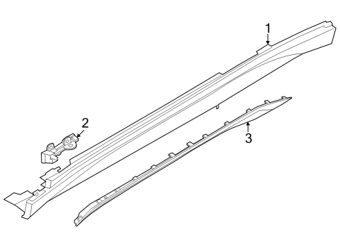 2024 BMW X1 RETAINING STRIP LEFT Diagram for 51779883557