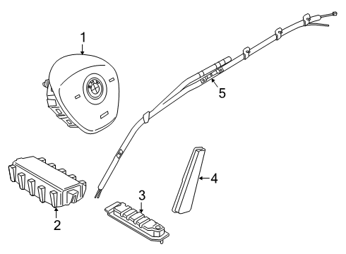 2024 BMW X2 Right Head Airbag Diagram for 72125A2C238