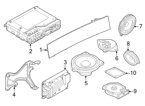 2023 BMW X1 MULTI FUNCTIONAL DISPLAY Diagram for 65505B3DC66