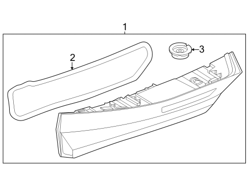 2024 BMW X1 TAIL LIGHT TAILGATE RIGHT Diagram for 63219465364