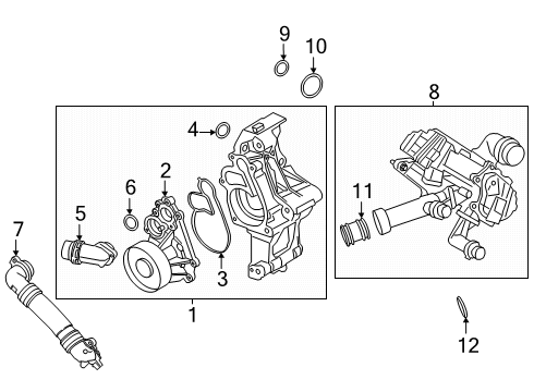 2023 BMW M440i xDrive Water Pump Diagram 2