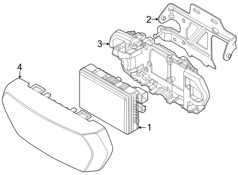 2024 BMW X5 M MOUNT FRONT RADAR SENSOR Diagram for 51117883386