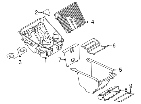 2025 BMW X3 Console Diagram 3