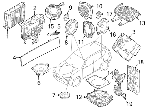 2022 BMW iX MULTIFUNCTIONAL DISPLAY Diagram for 65505A7B2E1