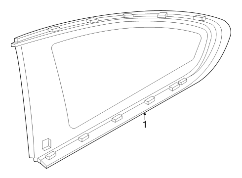2022 BMW 230i SIDE WINDOW, RIGID, REAR RIG Diagram for 51377482816