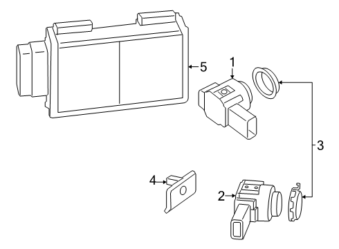 2022 BMW Z4 Electrical Components - Rear Bumper Diagram 2
