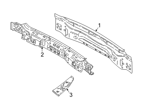 2024 BMW X2 REAR TRIM PANEL INNER Diagram for 41349629529