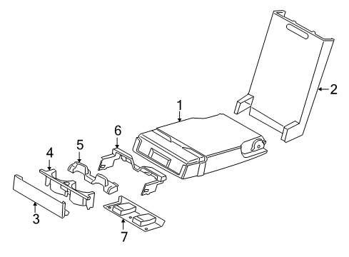 2023 BMW 530e xDrive COVER F CUP HOLDER Diagram for 52207946443