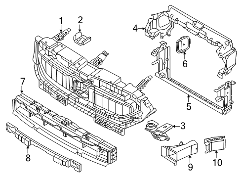 2025 BMW i5 Splash Shields Diagram 2