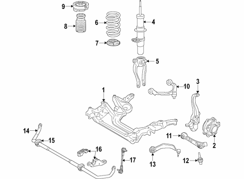 2022 BMW M8 Front Coil Spring Diagram for 31338099331