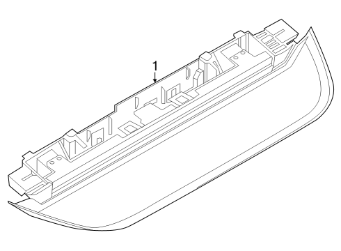 2025 BMW i4 Third Stop Lamp Diagram for 63257477630