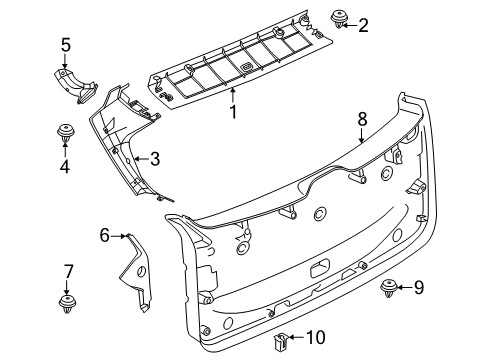 2025 BMW X3 Clip Diagram for 07145A54705