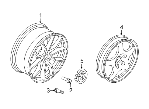 2021 BMW X5 M SPACE SAVER WHEEL WITH TIRE Diagram for 36115A3E078