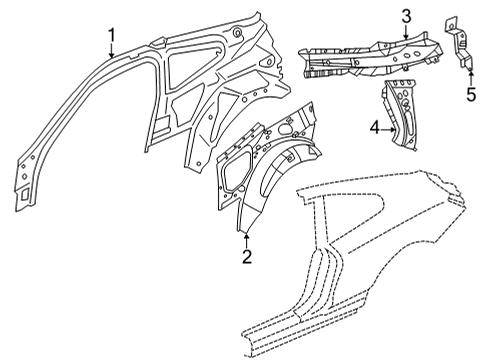 2021 BMW 430i BRACKET, TENSION SPRING, LEF Diagram for 41009879823
