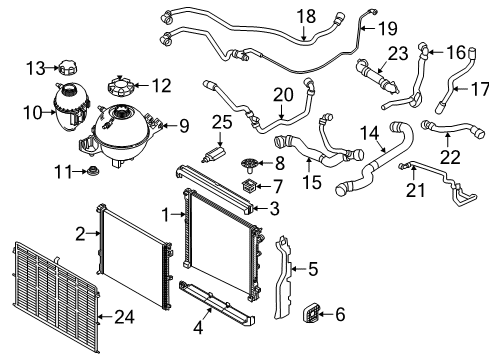 2022 BMW X7 HOSE, CYLINDER HEAD-EXPANSIO Diagram for 17125A4E424