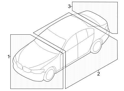 2025 BMW i4 WARNING STICKER FOR HV STORA Diagram for 71228878533