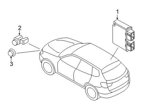 2023 BMW X5 REARVIEW CAMERA Diagram for 66555A722D0